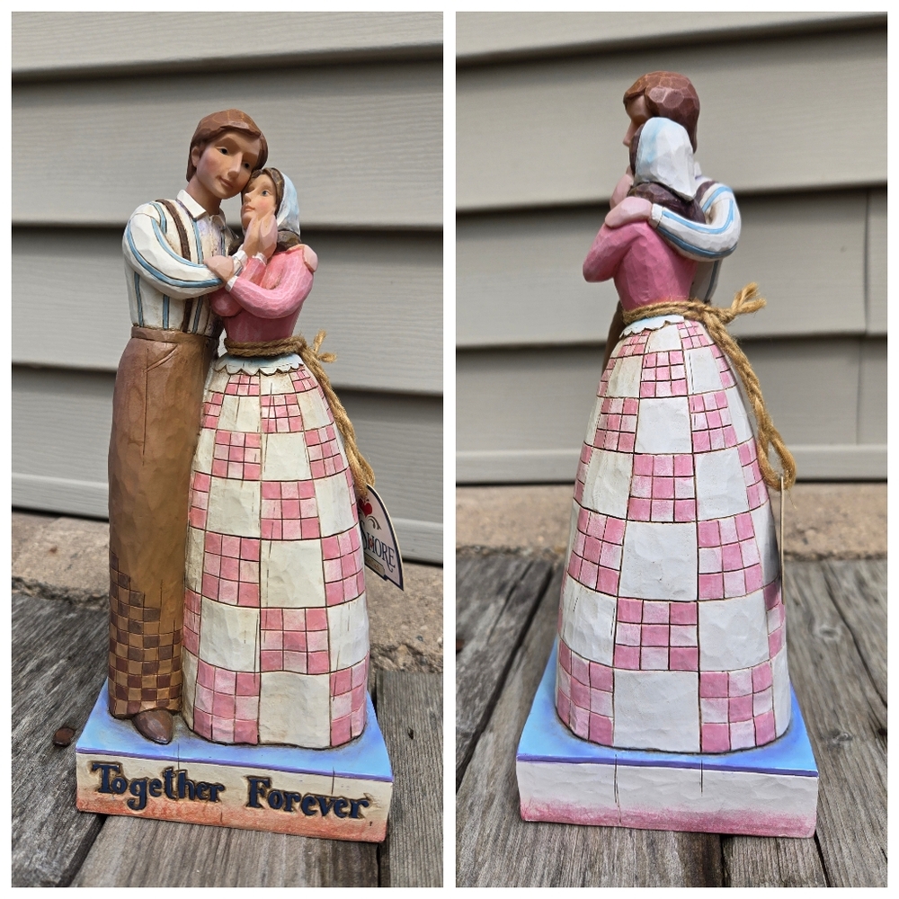 Jim Shore "Together Forever" Figurine Heartwood Creek 2007 Wedding Anniversary
